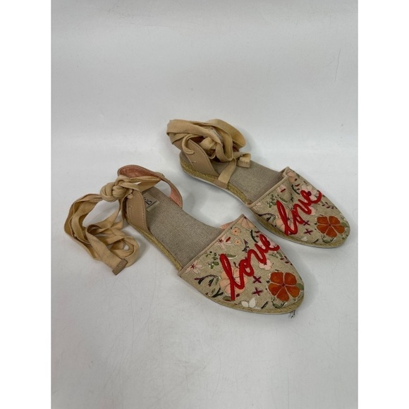 ED Ellen Degeneres LOVE Lourana Ankle Wrap Espadrilles - Picture 1 of 5